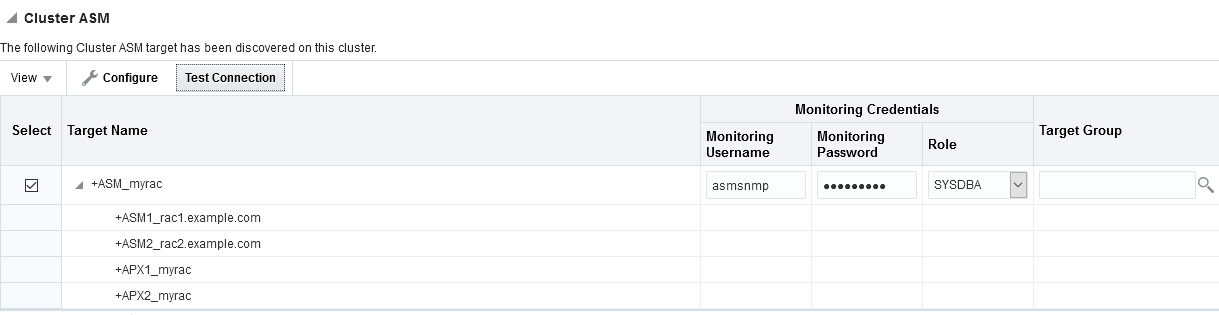 How to add cluster database to OEM – FlashGrid Help Center